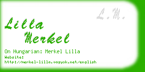 lilla merkel business card